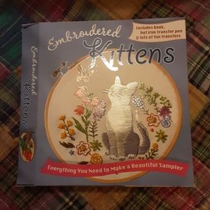 "Embroidered Kittens" kit